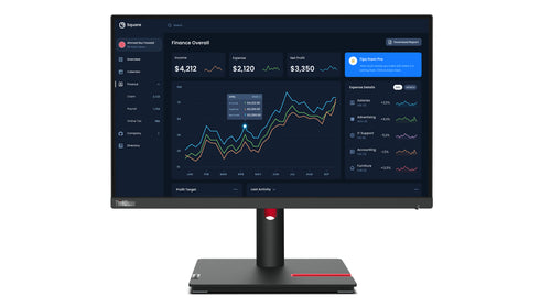 Lenovo 54,6cm/21,5" (1920x1080) ThinkVision T22i-30 16:9 FHD IPS 60Hz 4ms HDMI VGA DP USB Pivot