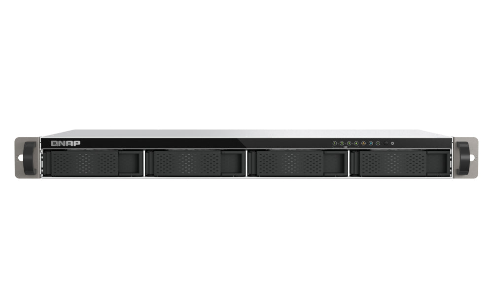 QNAP TS-433eU NAS Rack (1U) Cortex-A Cortex-A55 4 GB 0 TB QNAP Turbo System Schwarz