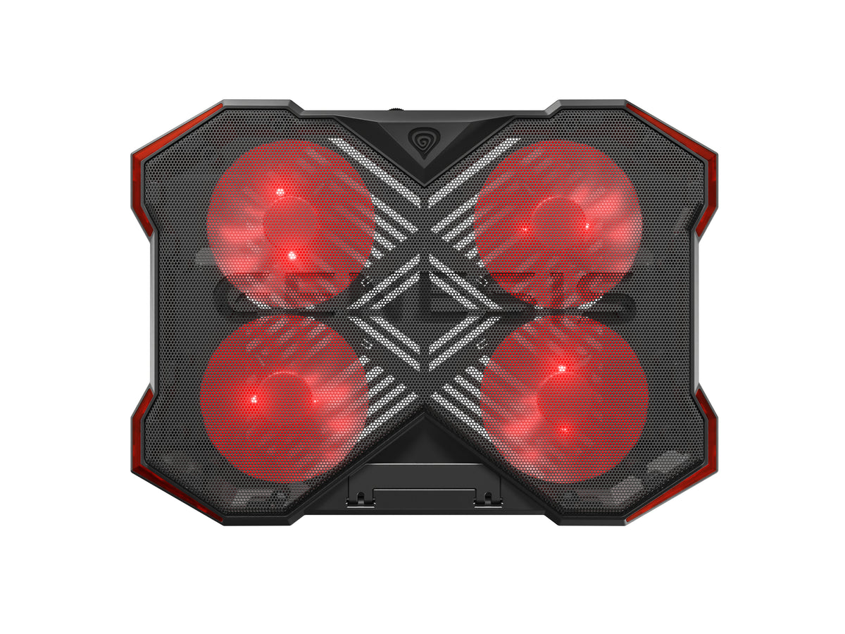 GENESIS Oxid 260 Llaptop-Kühlpad 43,9 cm (17.3") 1010 RPM Schwarz, Rot
