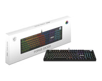MSI FORGE GK320 RED Tastatur Gaming USB Schwarz
