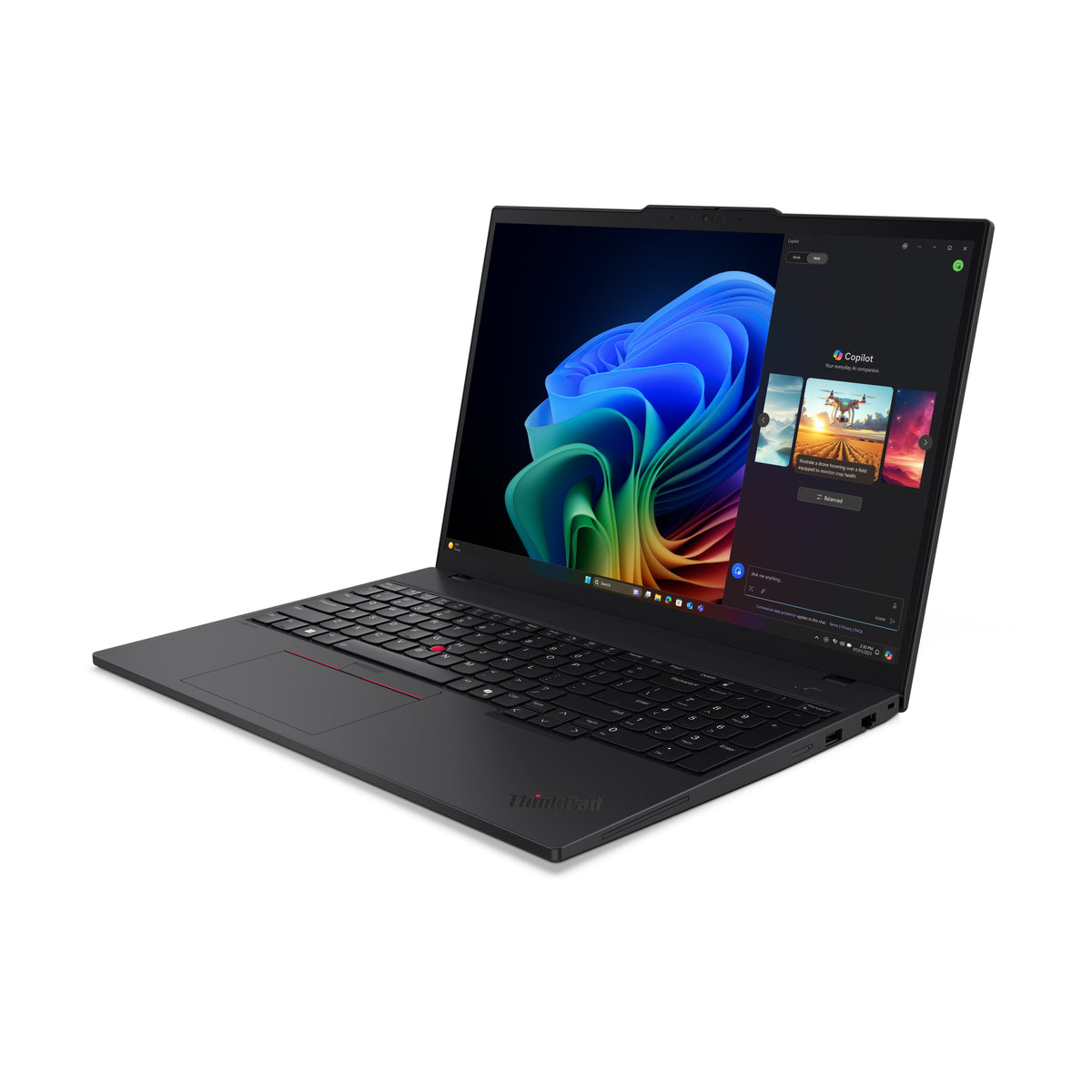 Lenovo ThinkPad T16 Gen 4 (AMD) Copilot+ PC AMD Ryzen AI 7 350 Laptop 40,6 cm (16") WUXGA 32 GB DDR5-SDRAM 1 TB SSD Wi-Fi 7 (802.11be) Windows 11 Pro Schwarz Schweiz
