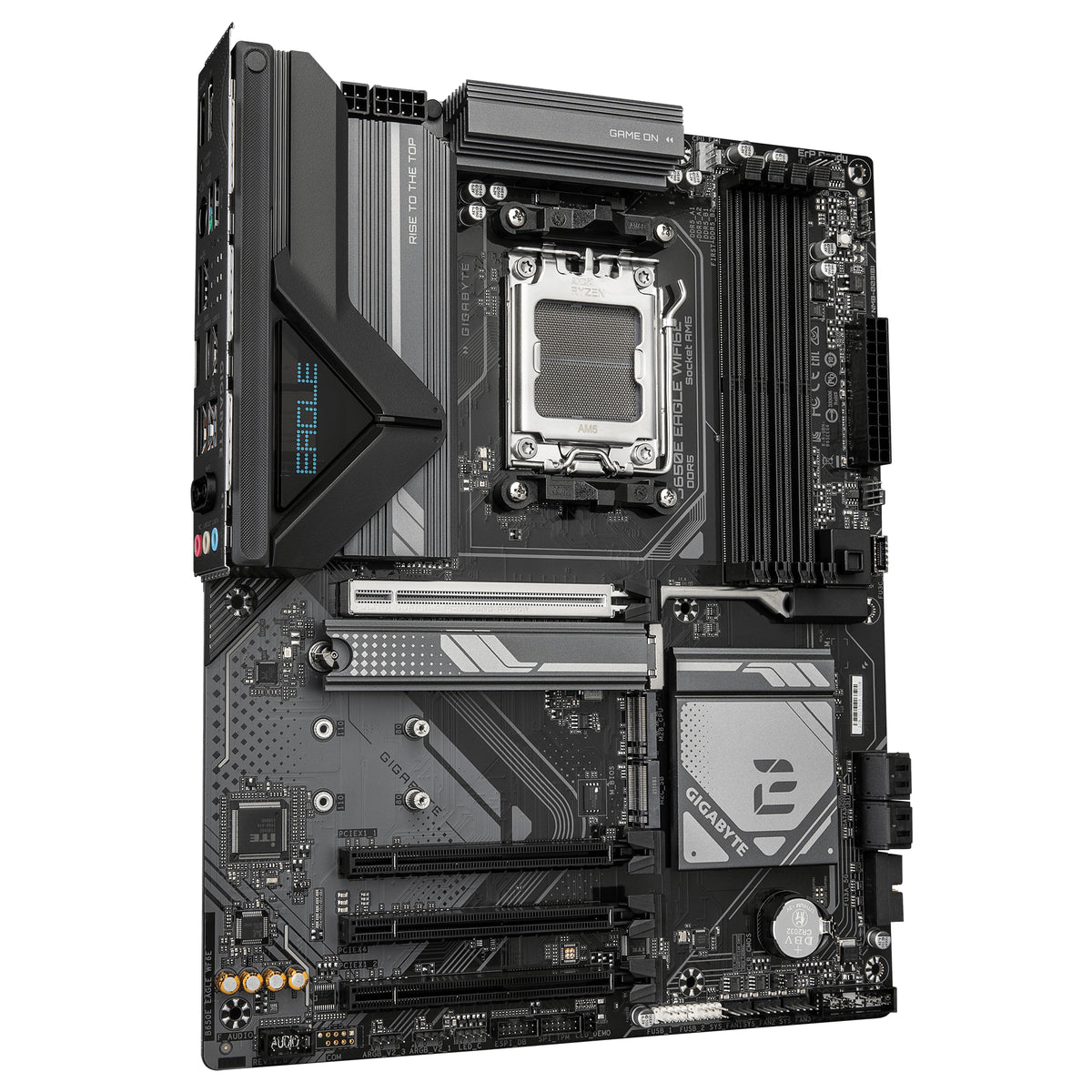 GIGABYTE B650E EAGLE WIFI6E Mainboard - AMD Ryzen 9000 Series CPUs, 8+2+2 Phasen VRM, bis zu 8200MHz DDR5 (O.C), 1xPCIe 5.0 + 2xPCIe 4.0 M.2, 2.5GbE LAN, WIFI 6E, USB 3.2 Gen 2