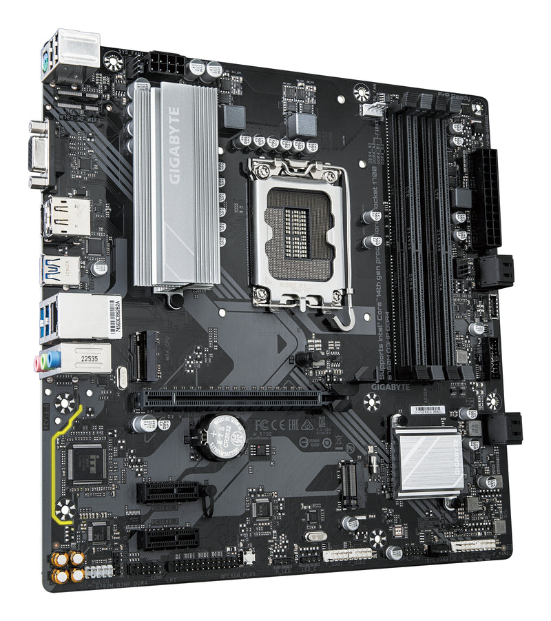 GIGABYTE B760M D3HP DDR4 Motherboard - Unterstützt Intel Core 14. Generation CPUs, 4+1+1 Phasen Digital VRM, bis zu 5333MHz DDR4 (OC), 2xPCIe 4.0 M.2, GbE LAN, USB 3.2 Gen1