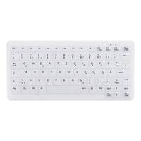 Contour Design Active Key Contour ClassicClean Medizinische Tastatur Abnehmbare Abdeckung Mini Kabellos Weiß DE C4110
