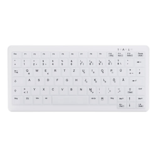 Contour Design Active Key Contour ClassicClean Medizinische Tastatur Abnehmbare Abdeckung Mini Kabellos Weiß DE C4110