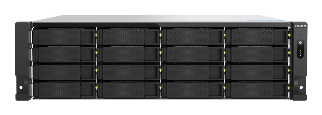 QNAP TS-H1677AXU-RP Speicherserver Rack (3U) AMD Ryzen™ 7 7745 32 GB DDR5 0 TB QNAP QTS Schwarz, Grau