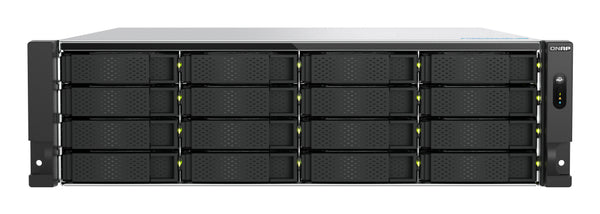 QNAP TS-H1677AXU-RP Speicherserver Rack (3U) AMD Ryzen™ 7 7745 32 GB DDR5 0 TB QNAP QTS Schwarz, Grau