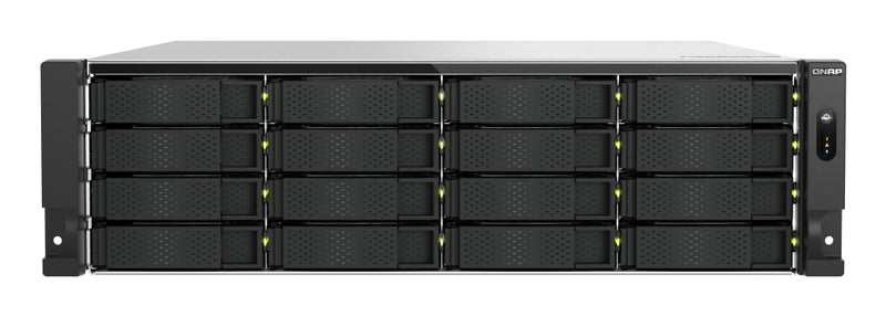 QNAP TS-H1677AXU-RP Speicherserver Rack (3U) AMD Ryzen™ 7 7745 32 GB DDR5 0 TB QNAP QTS Schwarz, Grau