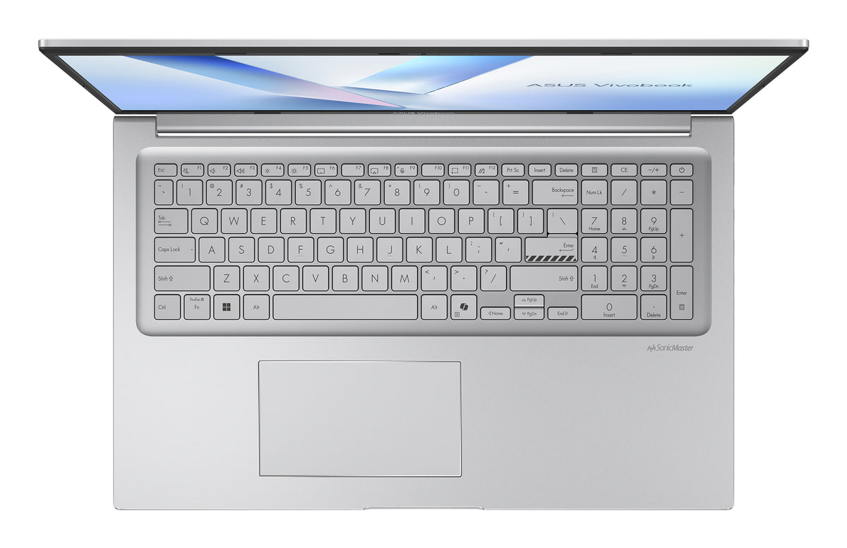 ASUS Vivobook 17 X1704MA-AU169W Intel Core 5 315 Laptop 43,9 cm (17.3") Full HD 8 GB DDR5-SDRAM 256 GB SSD Wi-Fi 6 (802.11ax) Windows 11 Home Silber