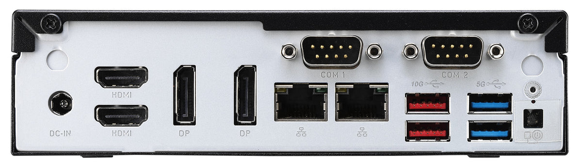 Shuttle Slim PC DH770 , S1700, 2x HDMI, 2x DP , 2x 2.5G LAN, 2x COM, 8x USB, 1x 2.5", 2x M.2, 24/7 Dauerbetrieb, inkl. VESA