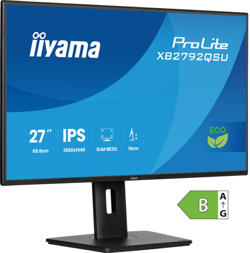 iiyama ProLite XB2792QSU-B1 Computerbildschirm 68,6 cm (27") 2560 x 1440 Pixel Quad HD LED Schwarz