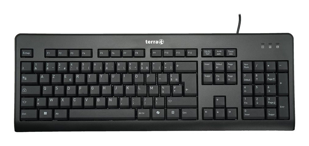 TERRA Keyboard 3500 Corded [FR] USB black/noir baugleich zum Cherry Stream Keyboard JK-8500FR-2