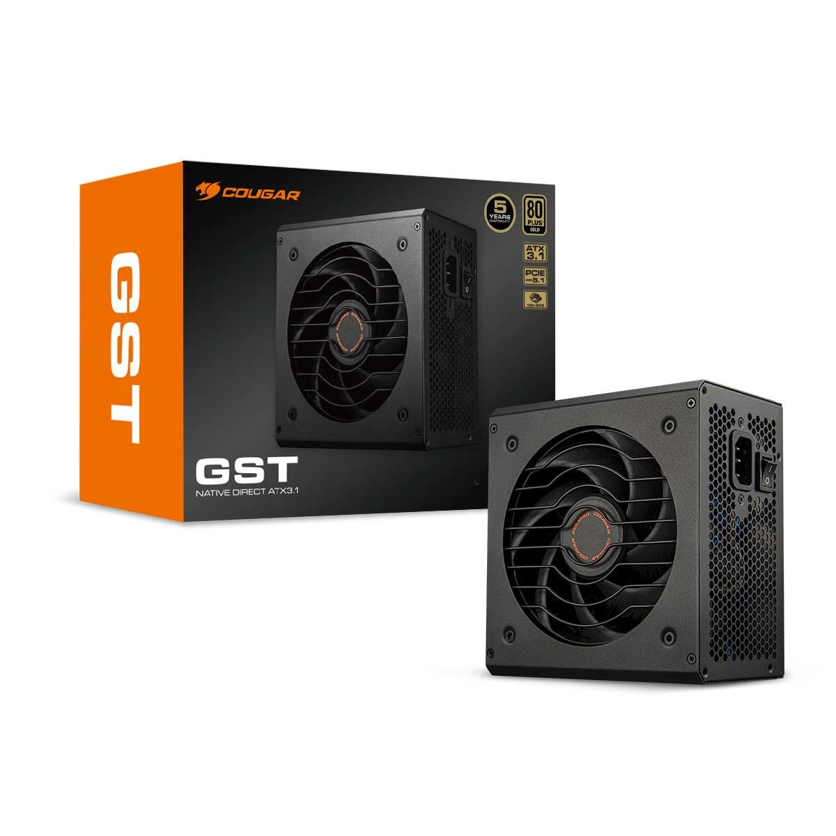 COUGAR Netzteil GST 750W ATX3.1 / 80 Plus Gold