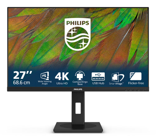 Philips 3000 series 27B1N3800/00 Computerbildschirm 68,6 cm (27") 3840 x 2160 Pixel 4K Ultra HD LCD Schwarz