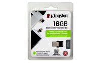 Kingston Technology DataTraveler 16GB microDuo 3.0 USB-Stick USB Type-A / Micro-USB 3.2 Gen 1 (3.1 Gen 1) Schwarz