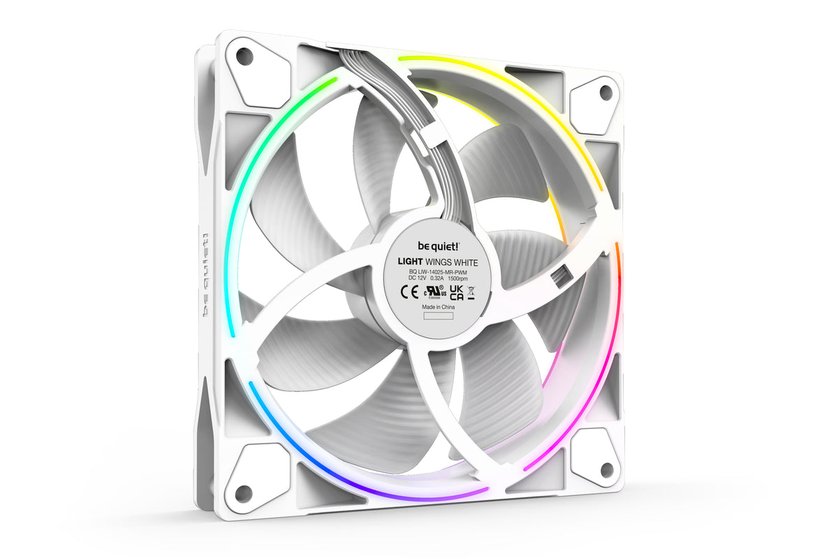 be quiet! 140mm be quiet! LIGHT WINGS White PWM Triple-Pack – Ansicht 4