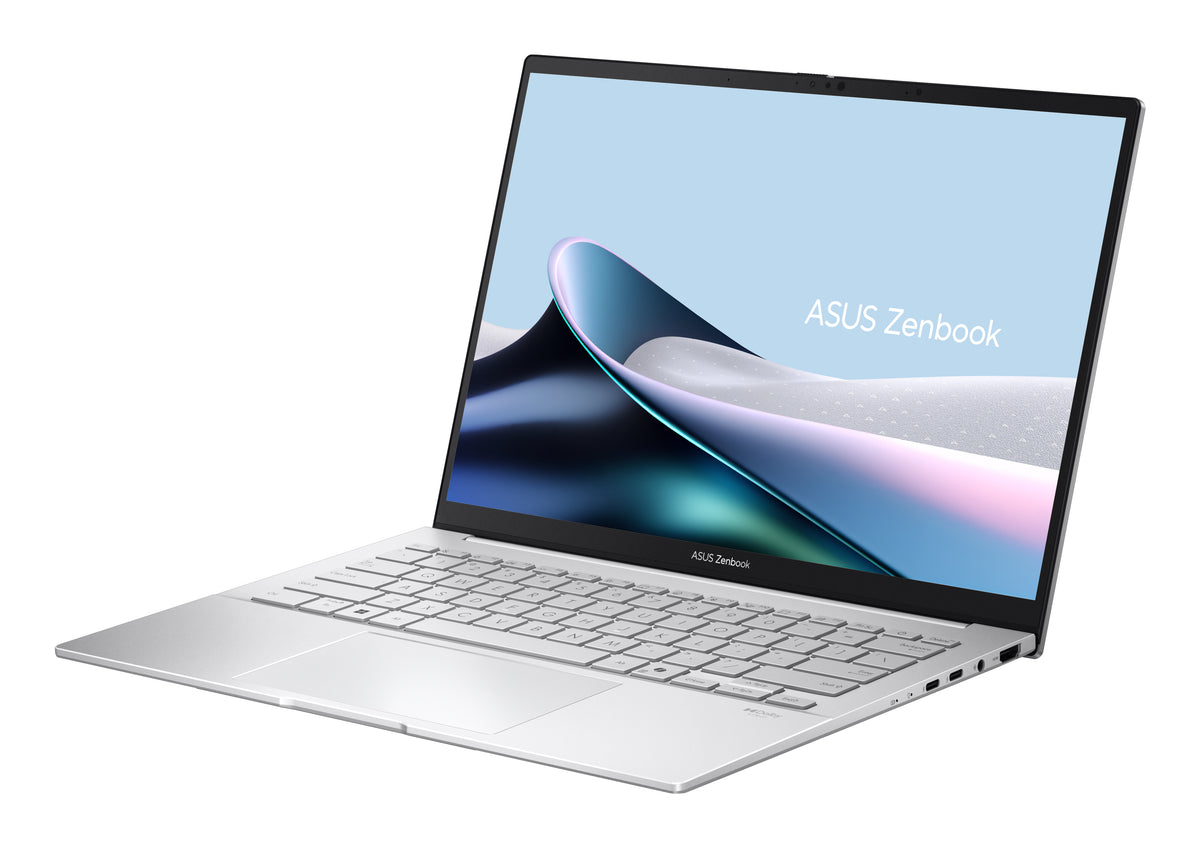 ASUS Zenbook 14 OLED UX3405CA-QD1302W Intel Core Ultra 7 255H Laptop 35,6 cm (14") WUXGA 16 GB LPDDR5x-SDRAM 1 TB SSD Wi-Fi 7 (802.11be) Windows 11 Home Deutsch Silber
