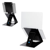 R-Go Tools Laptopständer R-Go Riser Duo, Tablet- und Laptop-Ständer in 1, ergonomisch faltbarer und einstellbarer Ständer, schwarz