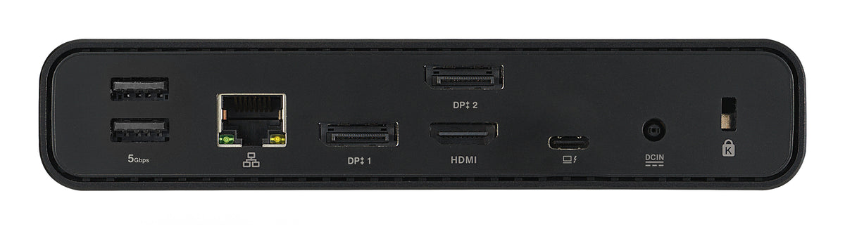 ASUS Triple Display USB-C Dock Duo DC301 Kabelgebunden Schwarz