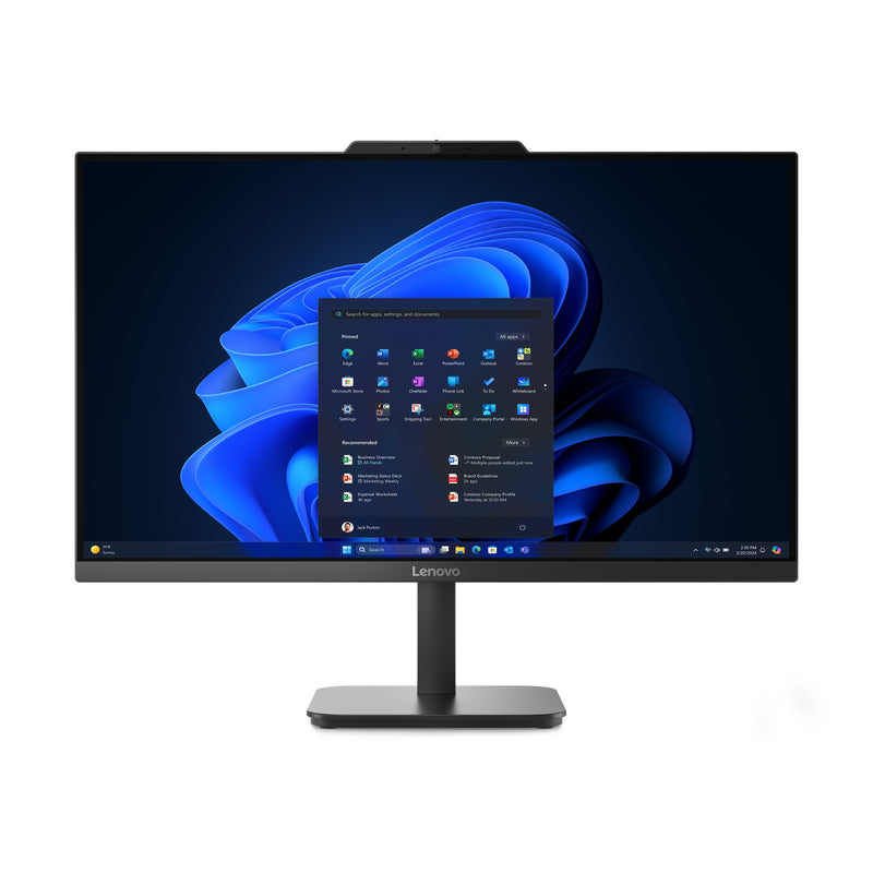 Lenovo V100 Intel® N N100 60,5 cm (23.8") 1920 x 1080 Pixel All-in-One-PC 8 GB DDR4-SDRAM 256 GB SSD Windows 11 Pro Wi-Fi 6 (802.11ax) Schwarz