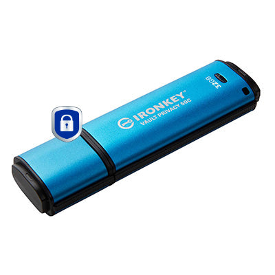 Kingston Technology IronKey 32GB USB-C Vault Privacy 50C AES-256 verschlüsselter, FIPS 197