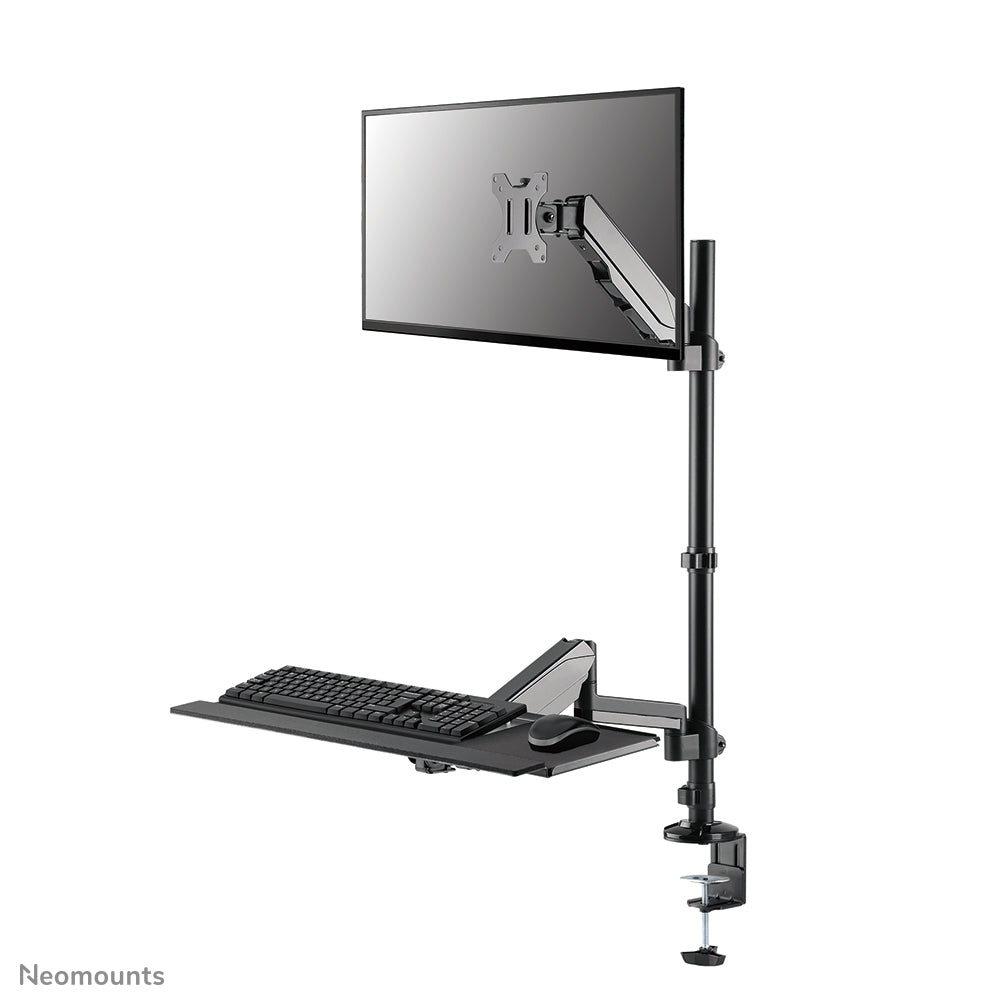 Neomounts DS90-325BL1 Sitz-Steh-Arbeitsplatz Tischmontage 17-32" - Gasfeder