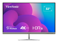 Viewsonic VX3276-4K-MHD-2 Computerbildschirm 81,3 cm (32") 3840 x 2160 Pixel 4K Ultra HD LCD Schwarz, Silber