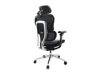 Equip Ergonomischer Premium-Bürostuhl mit Kopfstütze und Armlehnen, Blau-Schwarz