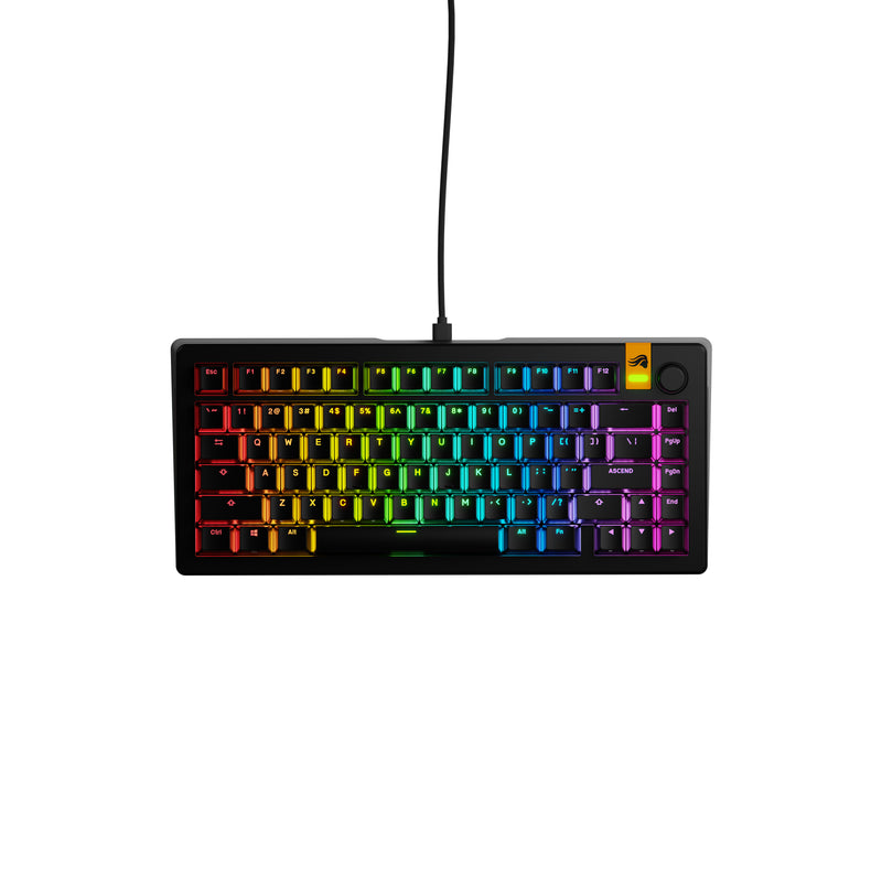 Glorious Gaming GMMK 3 HE 75% Prebuilt Tastatur USB QWERTY US Englisch Schwarz