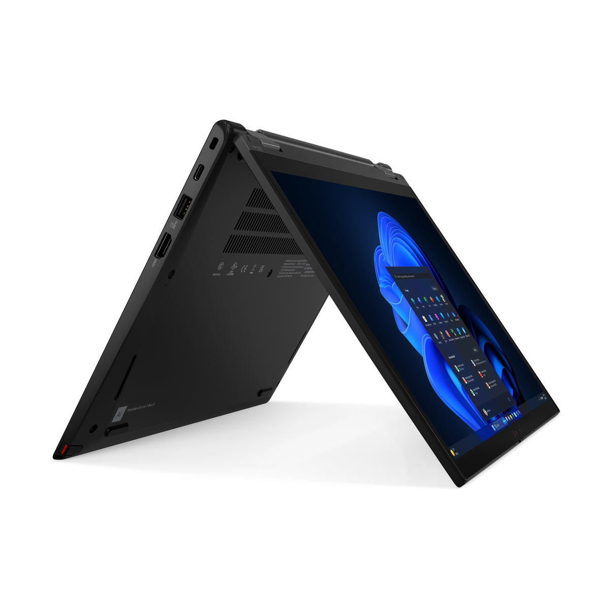Lenovo ThinkPad L13 2-in-1 Gen 5 (Intel) Intel Core Ultra 5 135U Hybrid (2-in-1) 33.8 cm (13.3") Touchscreen WUXGA 32 GB LPDDR5-SDRAM 256 GB SSD Wi-Fi 6E (802.11ax) Windows 11 Pro German Black