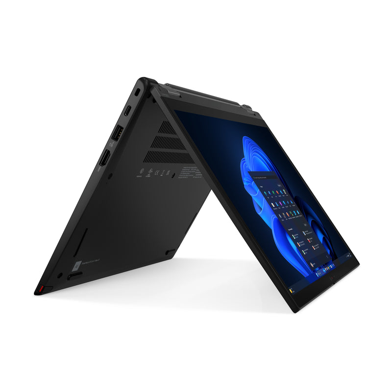 Lenovo ThinkPad L13 2-in-1 Gen 5 (Intel) Intel Core Ultra 5 135U Hybrid (2-in-1) 33,8 cm (13.3") Touchscreen WUXGA 32 GB LPDDR5-SDRAM 256 GB SSD Wi-Fi 6E (802.11ax) Windows 11 Pro Deutsch Schwarz