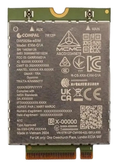 DELL DW5826E Eingebaut WWAN 600 Mbit/s