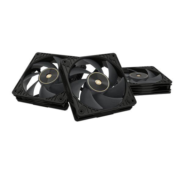ASUS ProArt PF120 Ventilateur PWM noir 3 en 1, ventilateur de boîtier d'ordinateur 12 cm, noir, 3 pièces