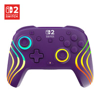 Turtle Beach Afterglow Wave Lila Kabelloser RGB-Gaming-Controller offiziell lizenziert für Nintendo Switch 2