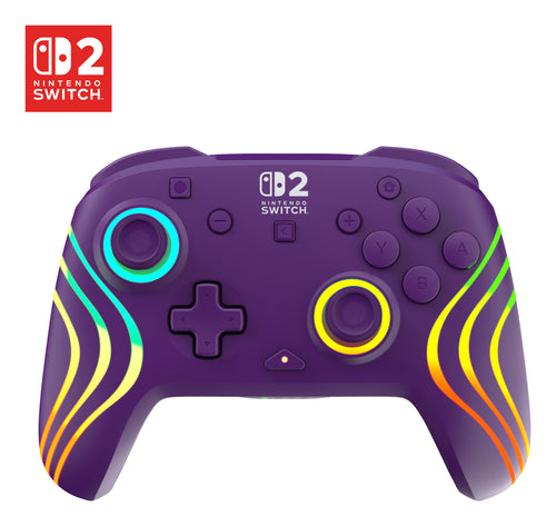 Turtle Beach Afterglow Wave Lila Kabelloser RGB-Gaming-Controller offiziell lizenziert für Nintendo Switch 2