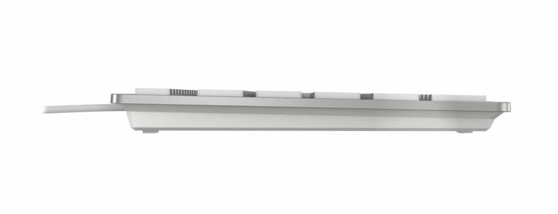 CHERRY KC 6000 SLIM für MAC Kabelgebundene Tastatur, Silber/ Weiß, USB (QWERTZ - DE)