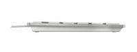 CHERRY KC 6000 SLIM für MAC Kabelgebundene Tastatur, Silber/ Weiß, USB (QWERTZ - DE)