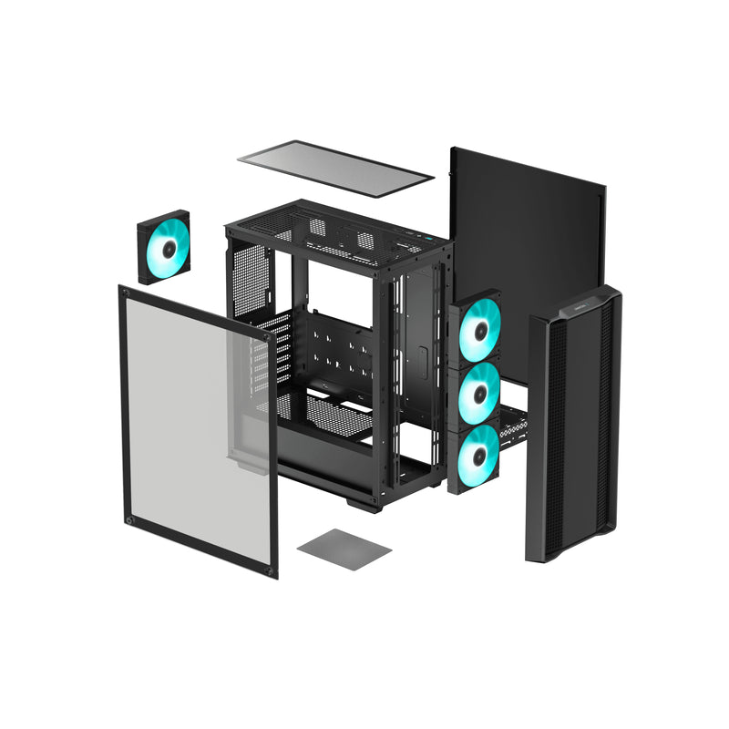 DeepCool CC560 V2 Midi Tower Schwarz