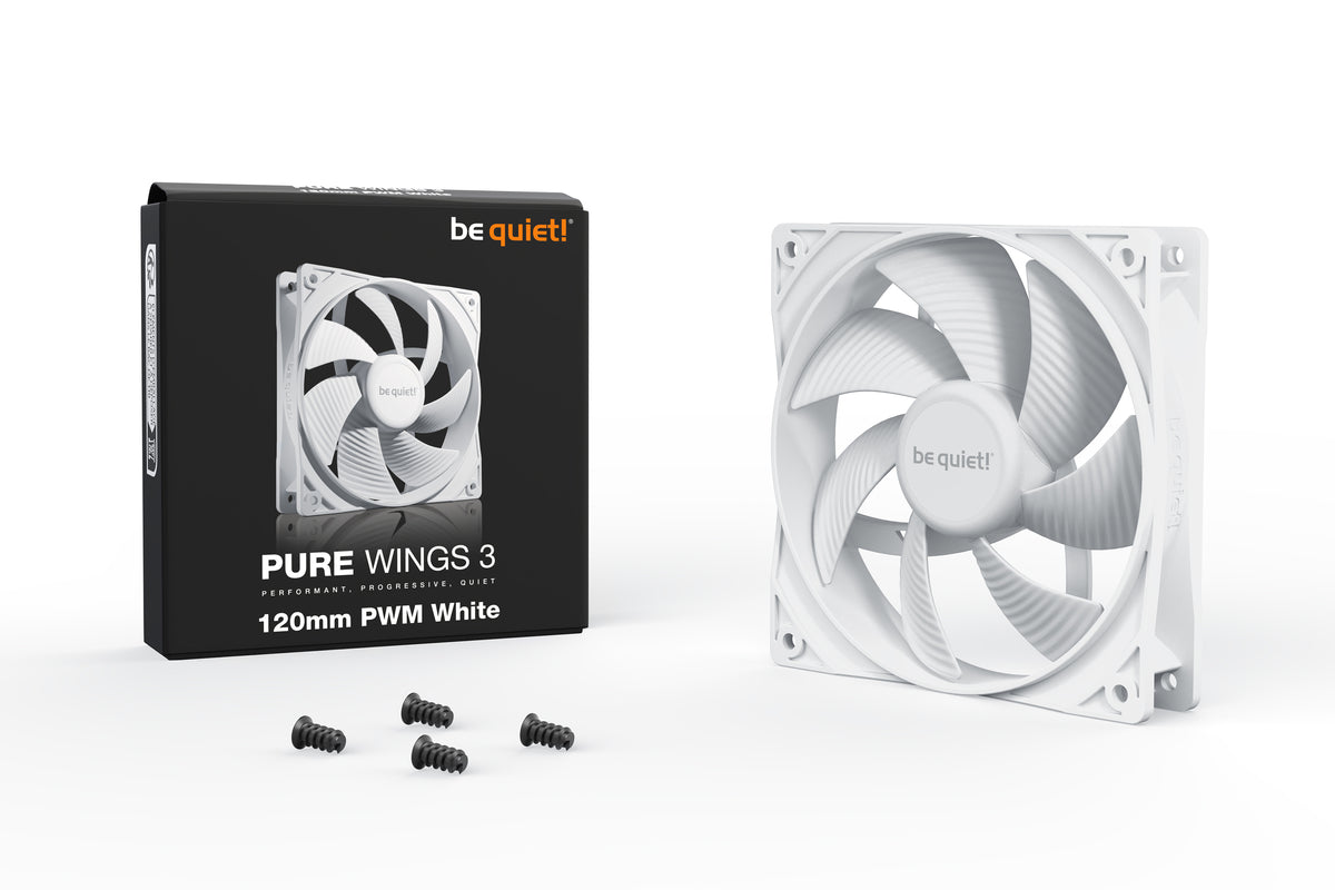 be quiet! Pure Wings 3 120mm PWM White Computergehäuse Ventilator 12 cm Weiß 1 Stück(e)
