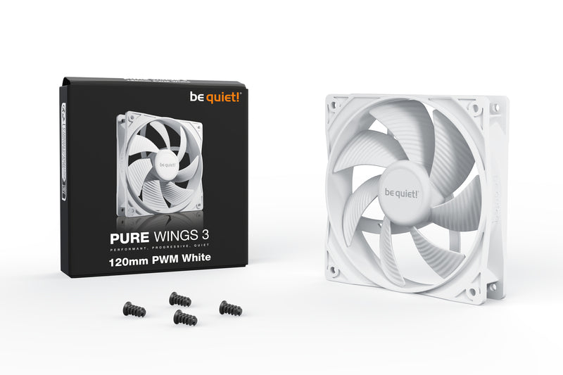 be quiet! Pure Wings 3 120mm PWM White Computergehäuse Ventilator 12 cm Weiß 1 Stück(e)