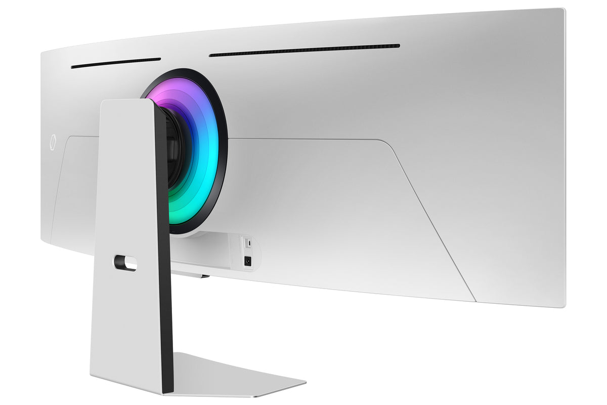 Samsung G95SC Computerbildschirm 124,5 cm (49") 5120 x 1440 Pixel Dual QHD OLED Silber