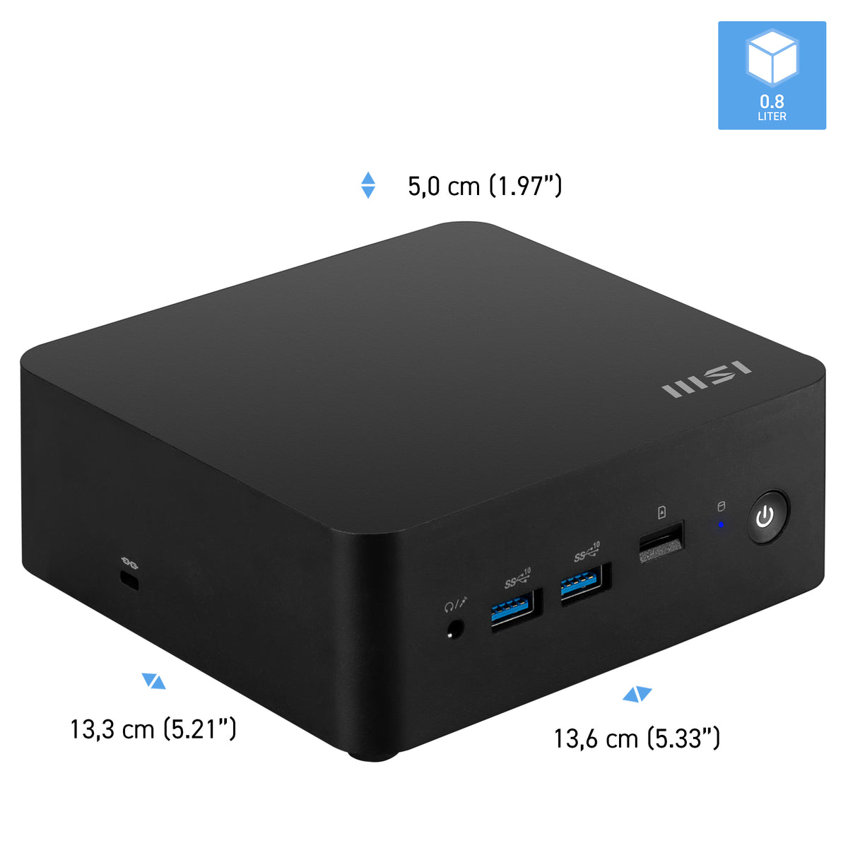 MSI Cubi NUC 1MG-014BEU Mini PC Schwarz 100U Intel SoC