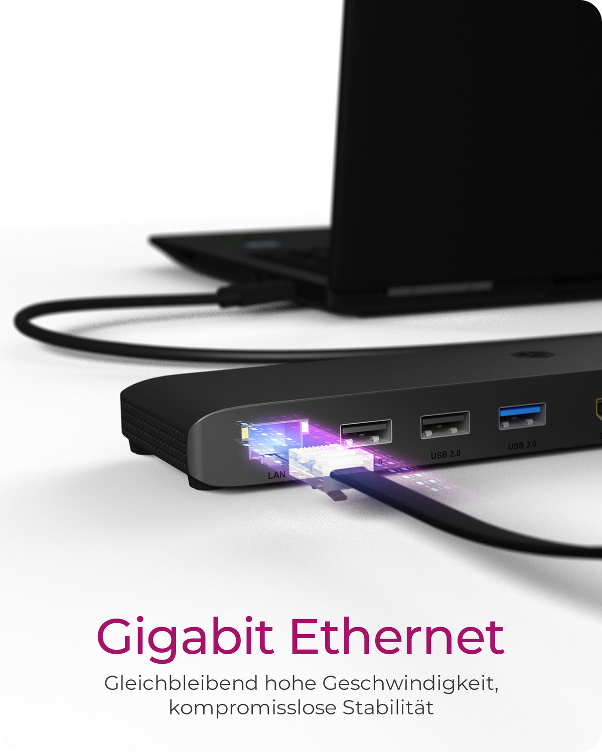 ICY BOX IB-DK2116-C, USB Type-C® Notebook DockingStation mit dreifacher Videoausgabe