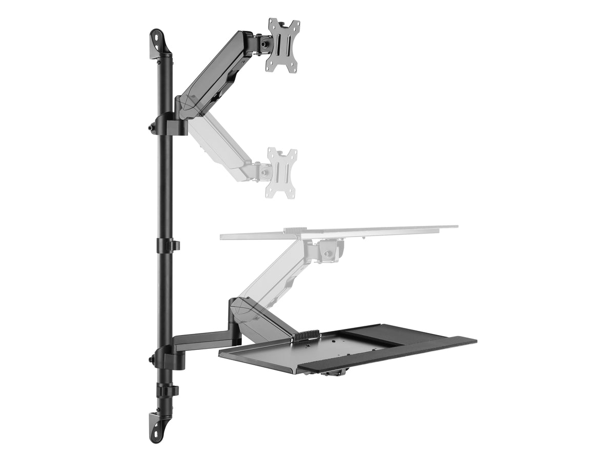 Equip 17"-32" Einzelmonitor-Wandmontage-Arbeitsstation