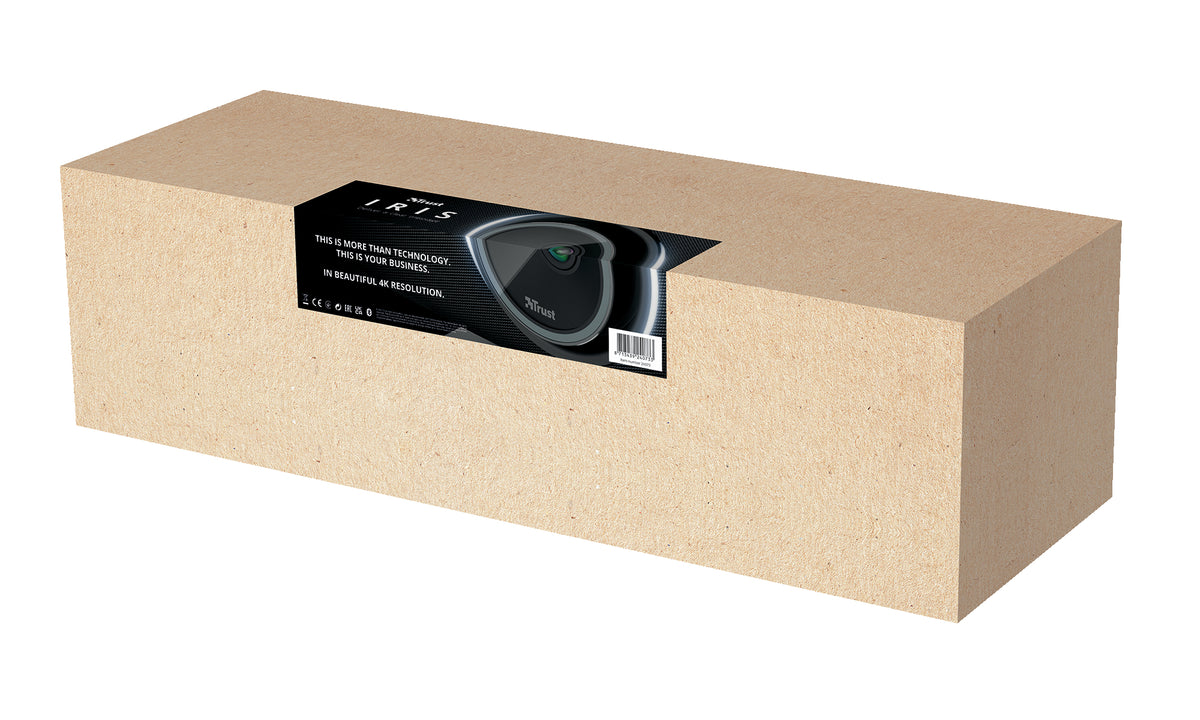 Trust Iris Webcam 3840 x 2160 Pixel USB 3.2 Gen 1 (3.1 Gen 1) Schwarz