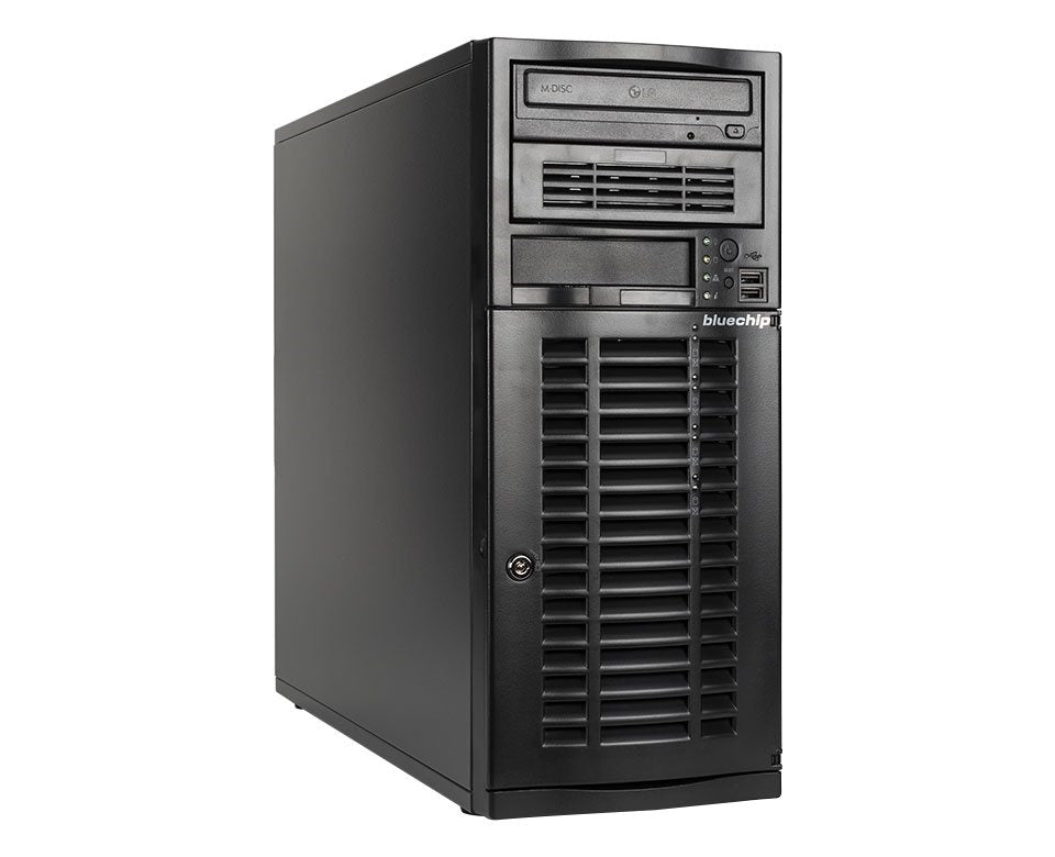 bluechip SERVERline T40321s Tower, Intel® Xeon® Silver 4410Y Prozessor / bis zu 3.90 GHz, 32 GB DDR5, 2 x 960 GB SSD, 2 x RJ45 (10 Gb/s)
