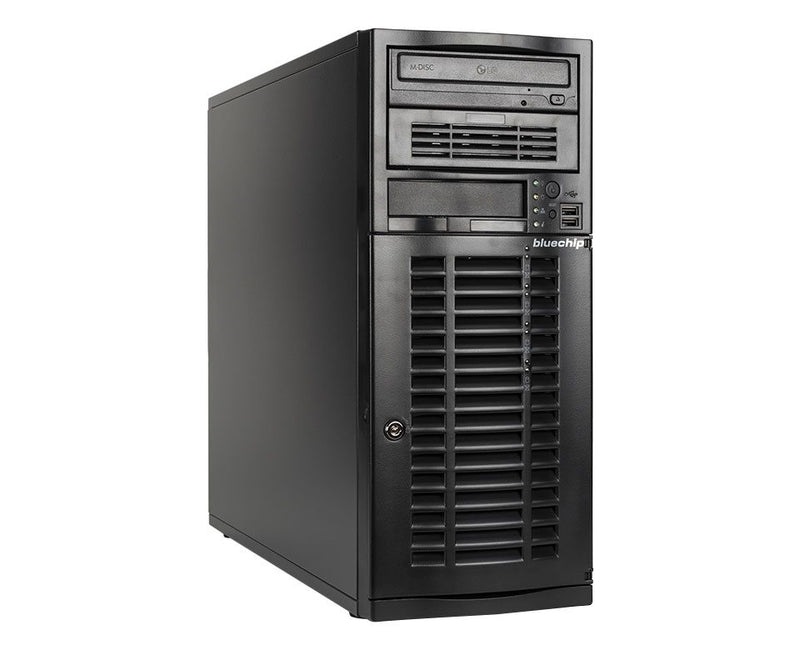 bluechip SERVERline T40321s Tower, Intel® Xeon® Silver 4410Y Prozessor / bis zu 3.90 GHz, 32 GB DDR5, 2 x 960 GB SSD, 2 x RJ45 (10 Gb/s)