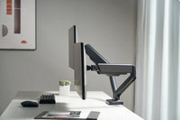 Equip 650121 17”–32” Voll beweglicher Zweifach-Gasfeder-Monitor/LCD-Tischhalter