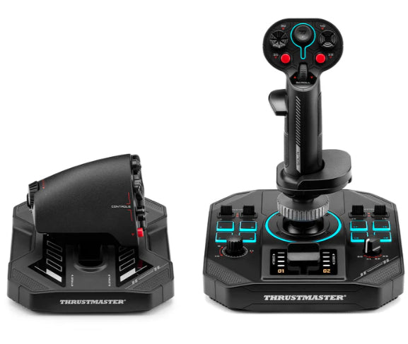 Thrustmaster Sol-R 4 HOTAS Schwarz USB Joystick + Motorsteuerungshebel Analog / Digital PC