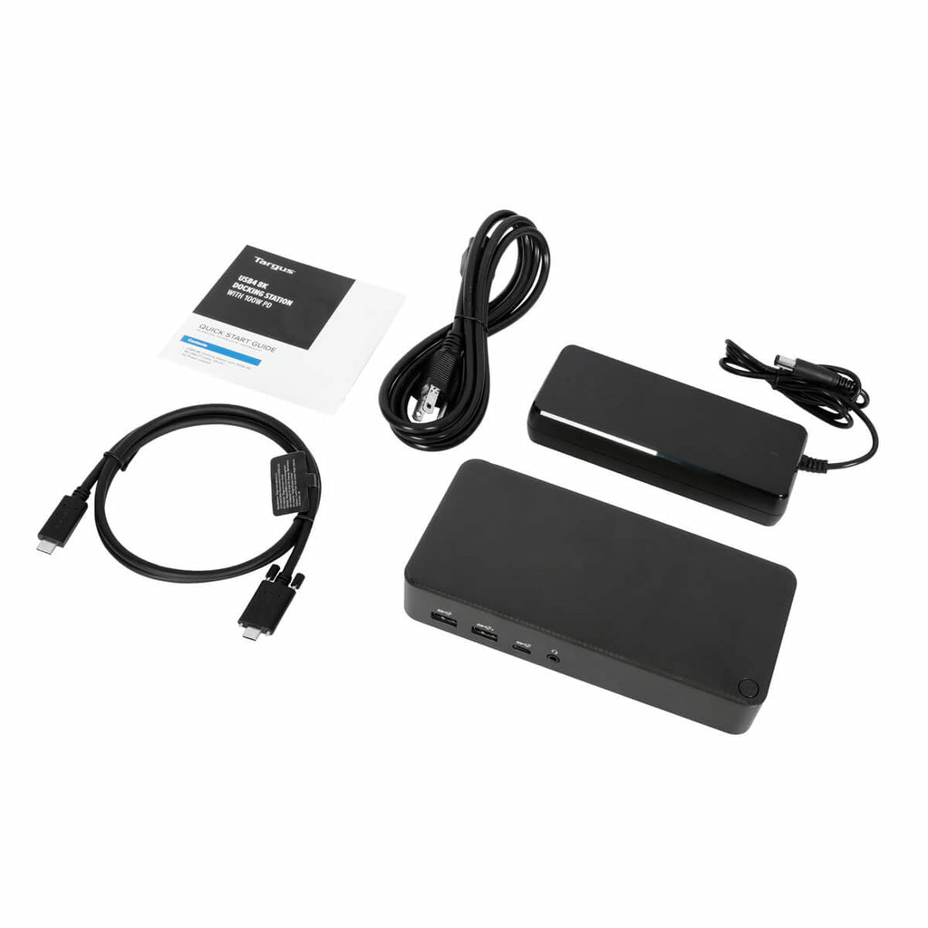 Targus DOCK460EUZ laptop-dockingstation & portreplikator Kabelgebunden USB4 Schwarz